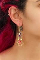 Orecchini Ayala Bar Donna Plum Wine in Lega metallica Cristallo H2388 - H2388